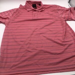 F/X Fusion Golf‎ Shirt Polo Large Mens Pink Dri-Way Advanced Moisture System